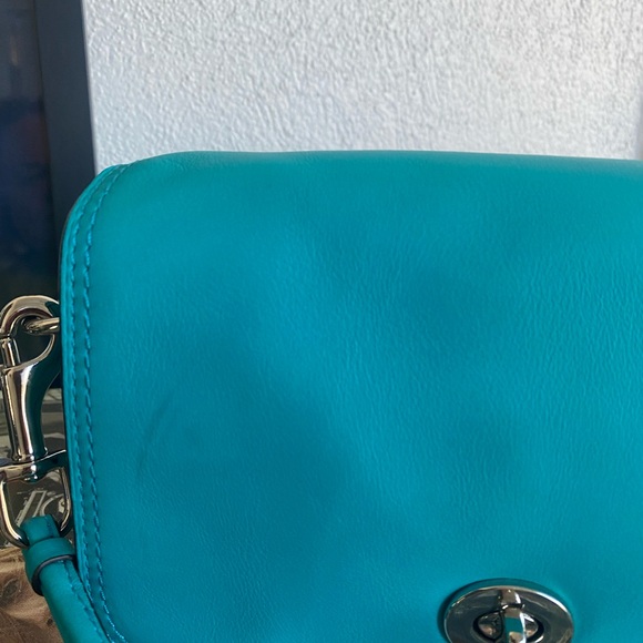 Coach Legacy Penny Turquoise Crossbody Bag - Picture 2 of 9